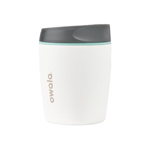 Owala SmoothSip Insulated Stainless Steel Coffee Tumbler, Reusable Iced Coffee Cup, Hot Coffee Travel Mug, BPA Free, 20 oz, Navy (Telescope Tales)