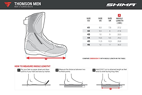 Motorcycle Boots for Men - Reinforced Leather Biker Boots with Side Zipper, Ankle Support, Anti-Slip Sole Z603415