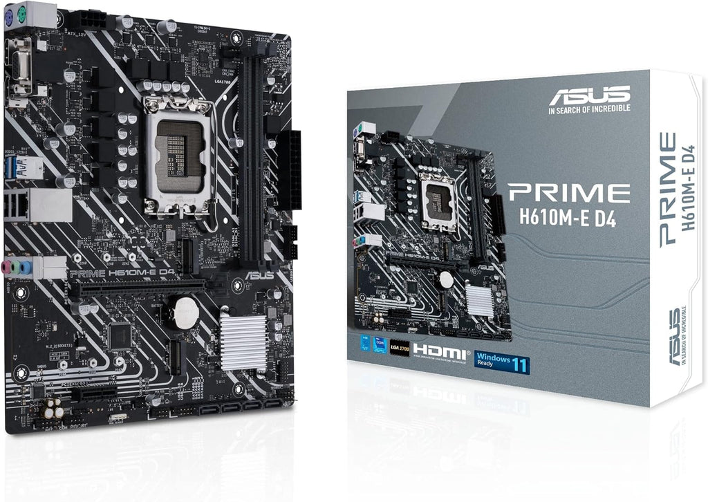 ASUS Prime H610M-E D4-CSM Intel LGA 1700 Micro ATX DDR4 Motherboard