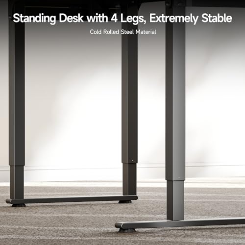 L-Shaped Standing Desk with Dual Motor, Adjustable Height U280272