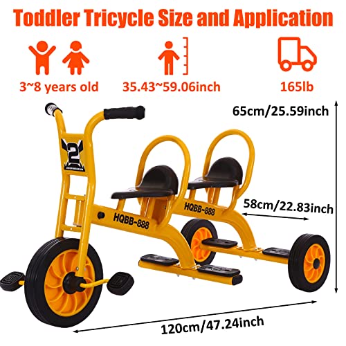 Kids Tricycle with Passenger Seat for Ages 3+ V7184