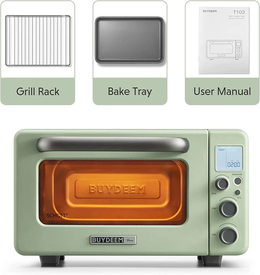 7-in-1 Digital Air Fryer Toaster Oven, 11QT, Mint Green L904