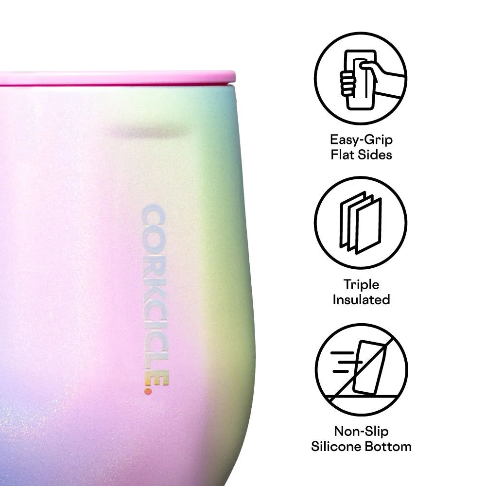 Stemless Insulated Wine Glass Tumbler, 12 oz, Stainless Steel J14829