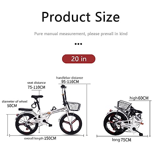 Folding Mountain Bike, 6 Speed, High Carbon Steel, Height Adjustable R263