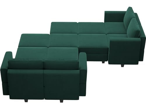 Oversized Modular Sectional Sofa with Storage Ottomans S182