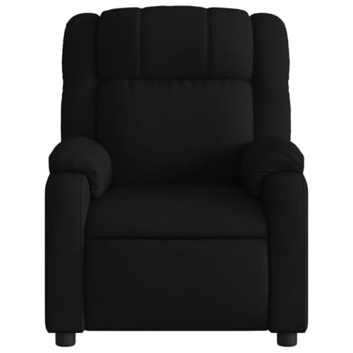 Massage Recliner Chair with 6-Point Vibration, Black Fabric B68963