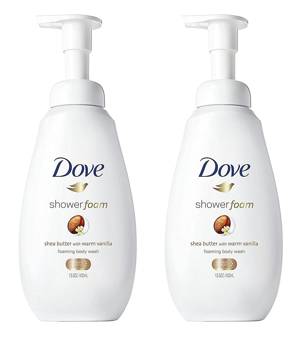 Shea Butter Shower Foam with Warm Vanilla, 13.5 oz (Pack of 2) I763219