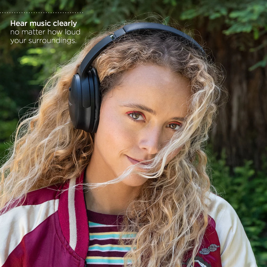 Wireless Noise Cancelling Over-Ear Headphones, Black C618