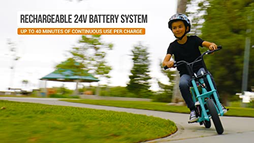 24V Electric Minibike with Retro Style, 12" Air-Filled Tires Z9951