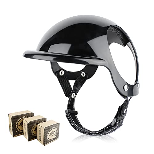 Medium Dog Helmet with Ear Hole for Motorcycle and Outdoor Sports Z938