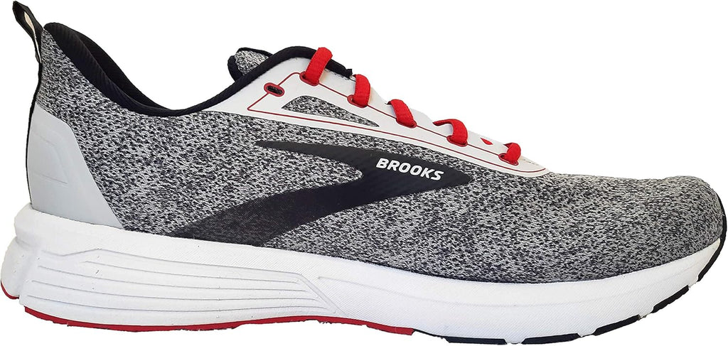Men's Running Shoes, Grey/Black/Red X894338