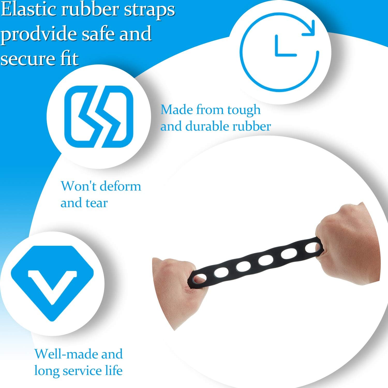 Bike Rack Cradle Strap Replacement Rubber Chain Strap Q646017