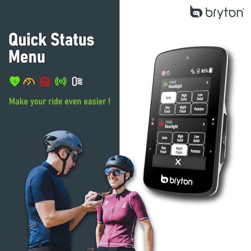 GPS Bike Computer with 2.8" Color Touchscreen and Offline Maps N580