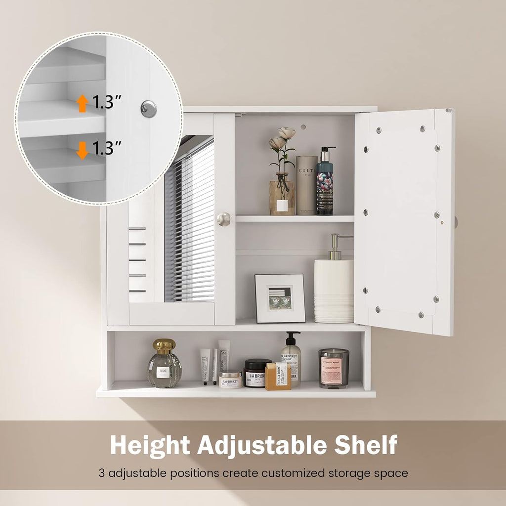 Wall Bathroom Storage Cabinet, White P536