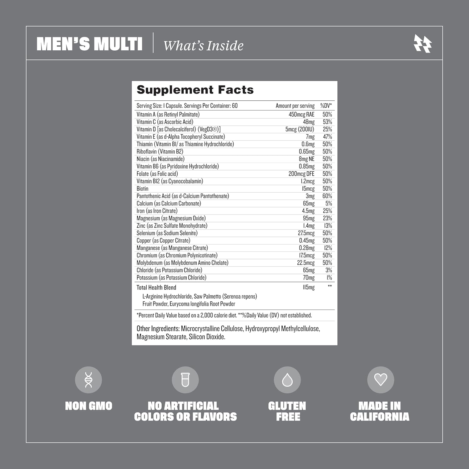 Multi Vitamin Supplement 120 Capsules, 2 Pack M26545