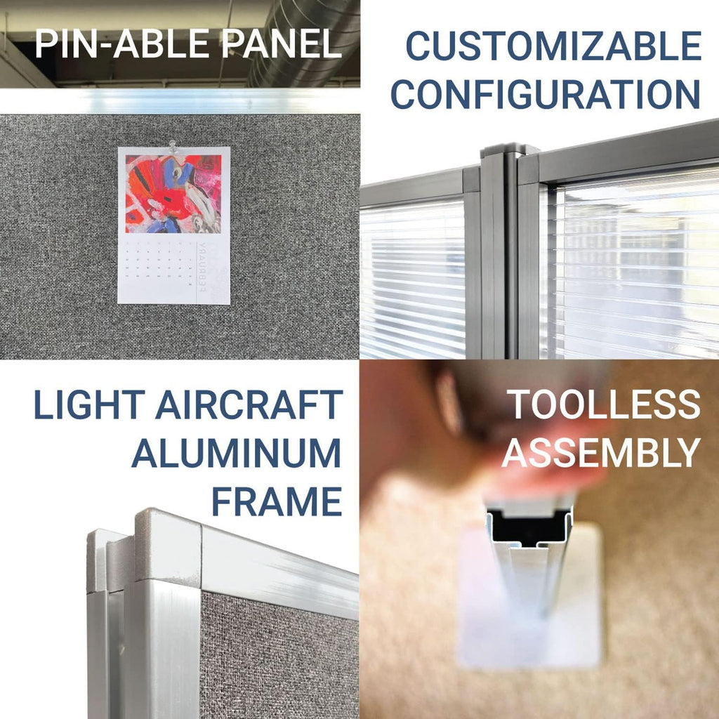 Sound Dampening Cubicle Partition Walls for Desks R87246