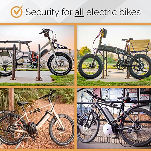 3 Folding Bike Lock Set Keyed Alike Heavy Duty Steel with Mounting Case O687