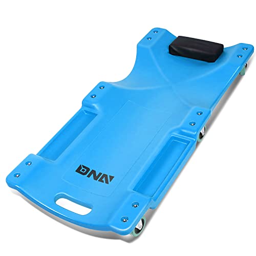 Low Profile Automotive Creeper with Padded Headrest, Red U80837