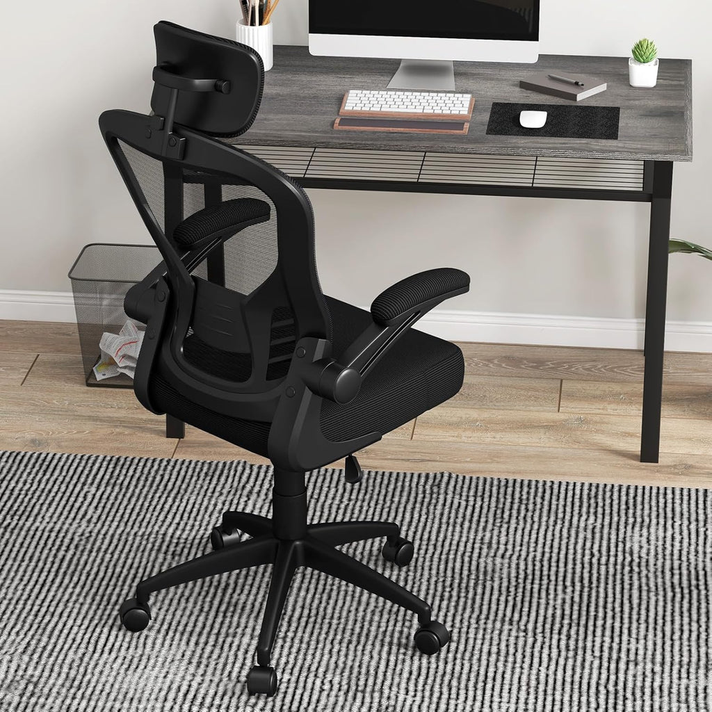 Ergonomic Mesh Office Chair with Adjustable Headrest and Lumbar Support X53350