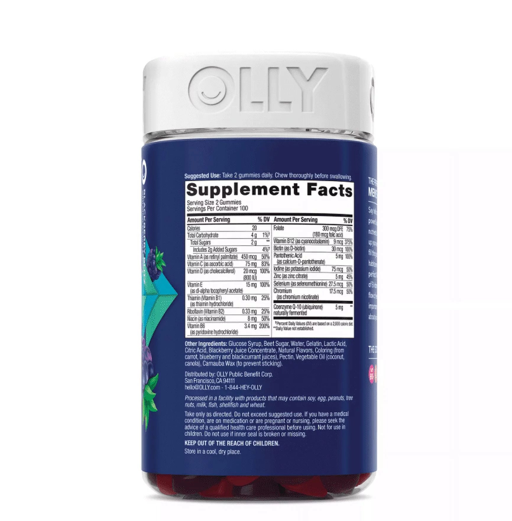 Men's Multivitamin Gummy, Blackberry Flavor, 200 Count P332223
