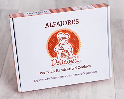 Box of 12 Alfajores Cookies with Dulce de Leche I384