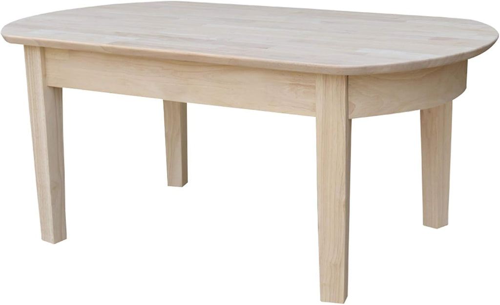 Oval Coffee Table, Unfinished K332