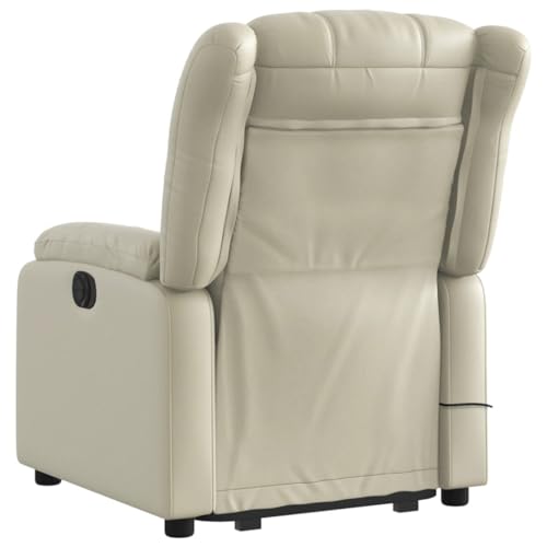 Gray Faux Leather Electric Massage Recliner Chair with Power Lift W32081
