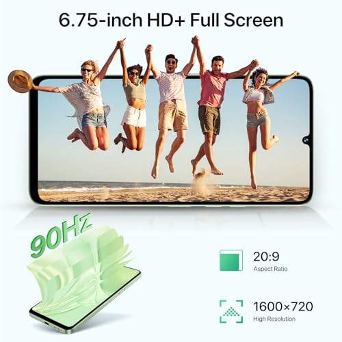 Unlocked 5G Cell Phone, 128GB Expandable, 50MP Camera, 6.75" 90Hz Display, Dual SIM Y561