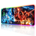 Large Gaming RGB Mouse Pad Spaceship Space Sci-fi Control Console Display Custom Desk Pad,Mousepad with Anti-Slip Rubber Base,Stitched Frame Mouse Mat,Portable Desk Mat for Office Work,31.5"X15.7"