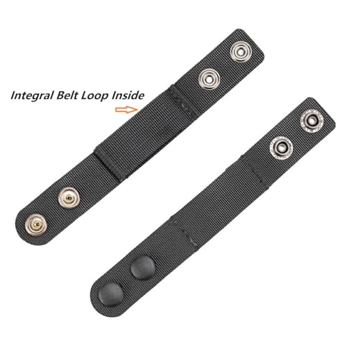 Duty Belt Keepers with Double Snaps for 1.5-2.25 Inch Belts E694625