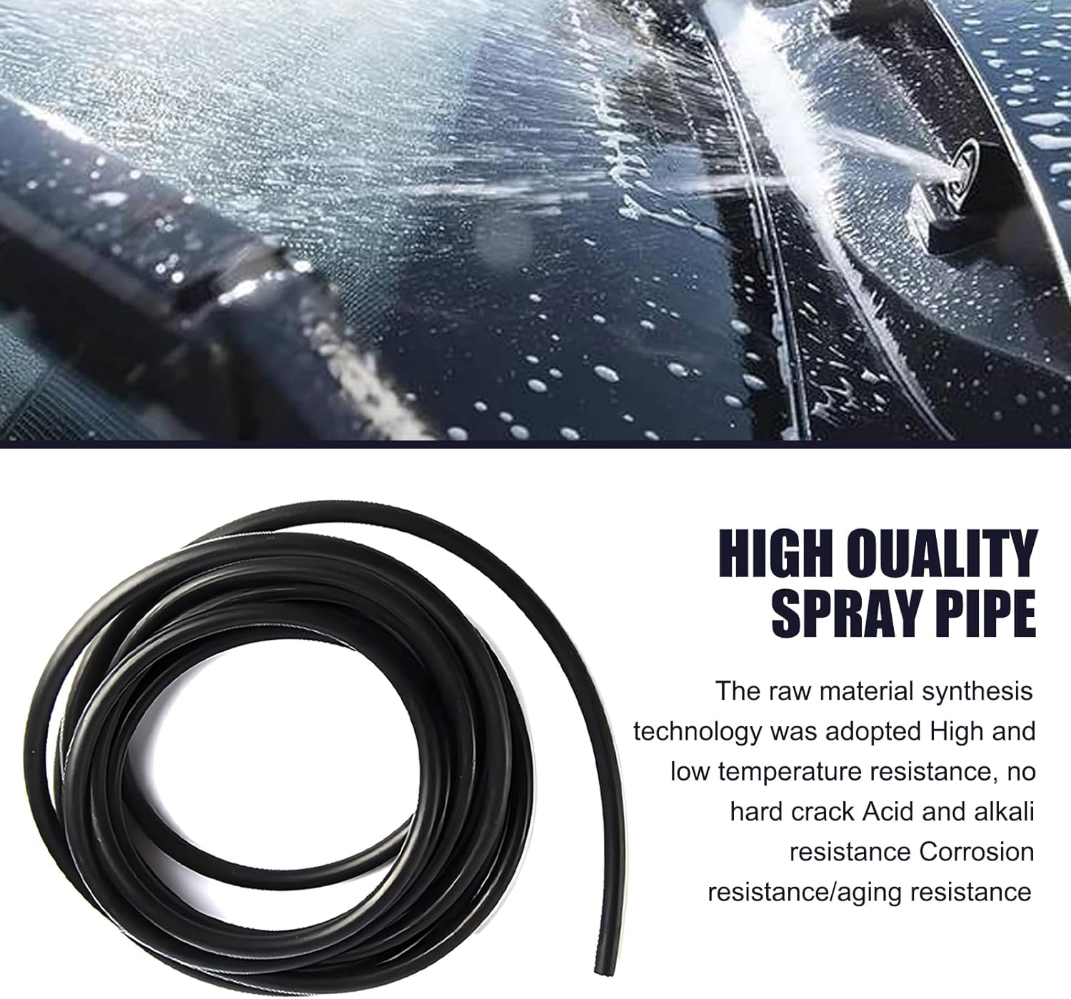 Car Windshield Washer Hose Replacement with Connectors L7973