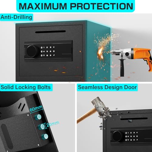 Fireproof Drop Safe with Digital Keypad and Front Load Drop Slot I2891