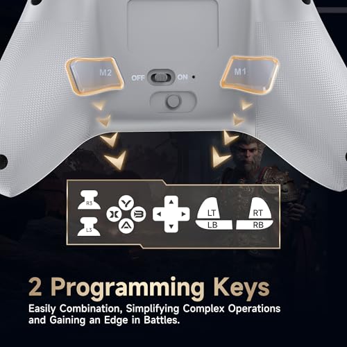 Wireless Bluetooth Controller with Hall Joysticks for PC, Android, Steam and Switch E86358