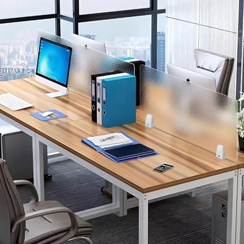 Acrylic Free Standing Privacy Screen, Desk Divider for Home & Office, 80x30cm T817