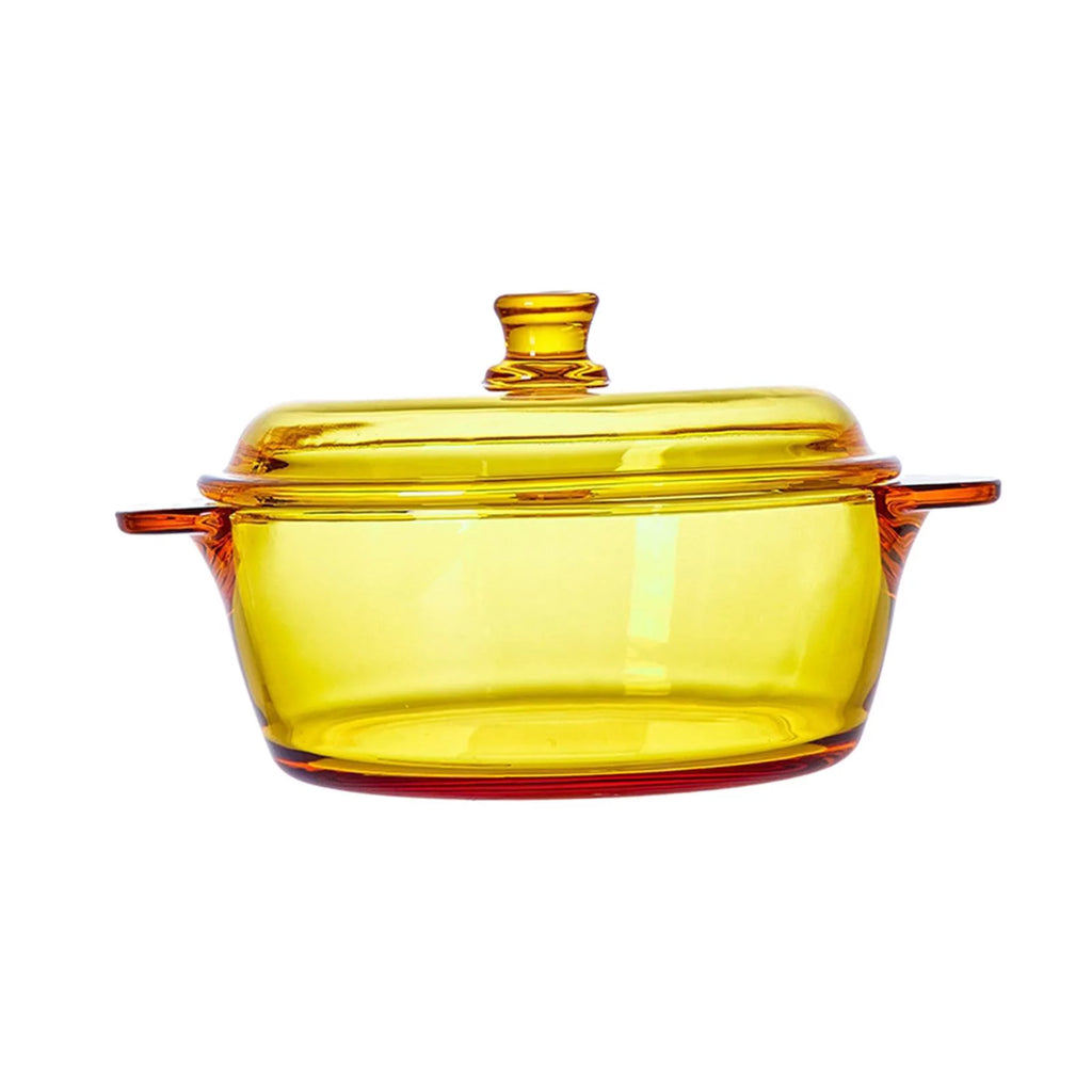 Glass Oven Bowl with Lid for Soup and Dessert S5553
