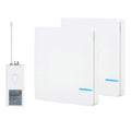 GREENCYCLE Smart Light Switch WiFi Wall Wireless 2x 1-gang Switch + WIFI Receiver Compatible with Amazon Alexa and Google Home Remote Control Lights and Appliances Timing Function