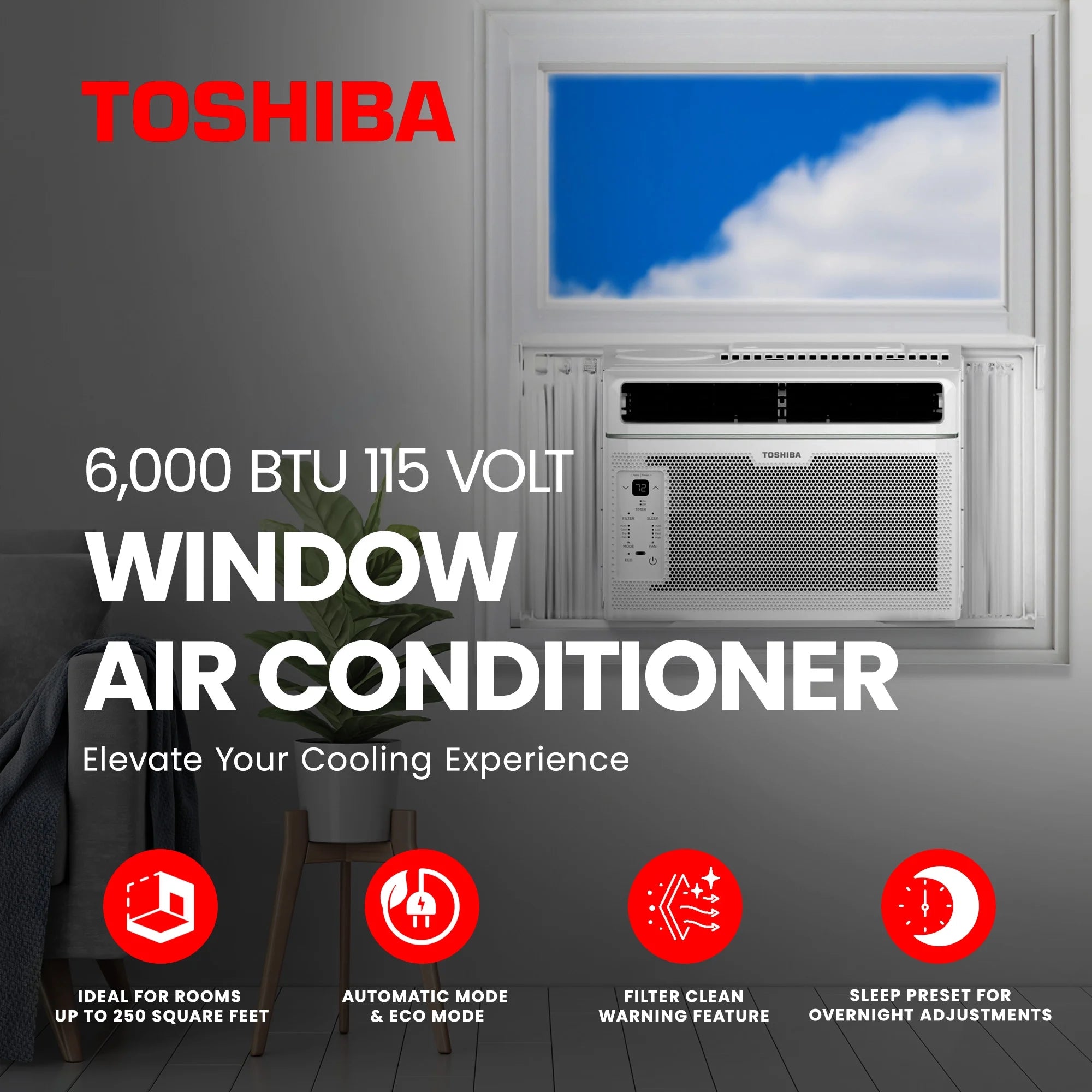 6000 BTU 115V Window Air Conditioner P54210