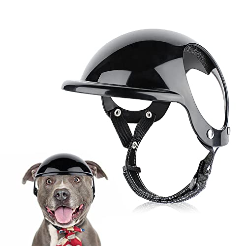NAMSAN Medium Pet Dog Helmet with Ear Hole Motorcycle Dog Helmet Multi-Sport Dog Hard Hat Outdoor Bike Doggy Cap for Dogs, Medium