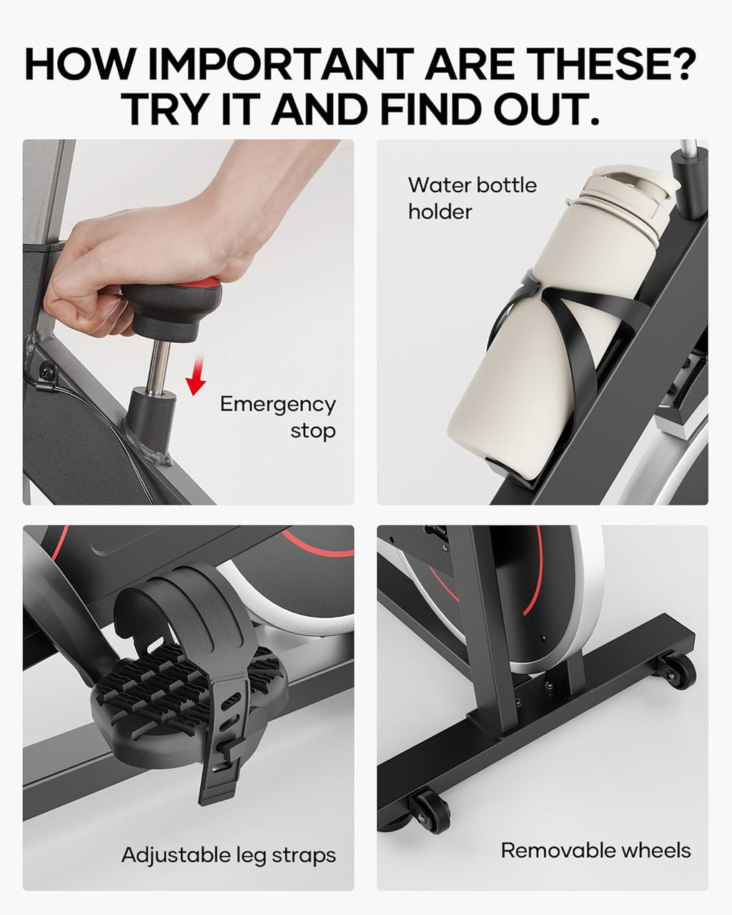 Exercise Bike for Home Indoor Cycling with Resistance and Comfortable Seat P39402