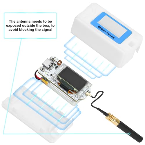 ESP32 LoRa V3 Development Board with 915MHz Antenna and 1100mAh Battery Case Set A534611