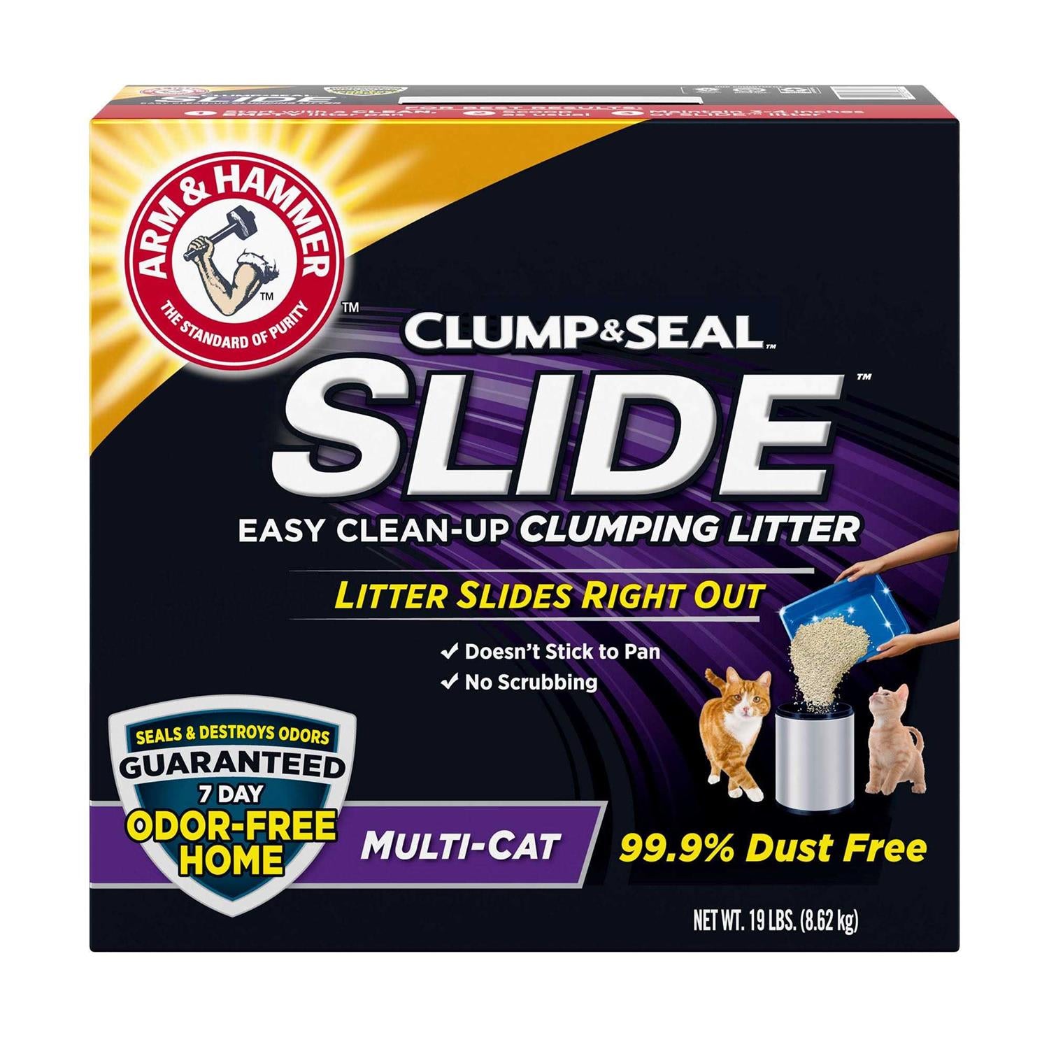 Arm &amp; Hammer Slide Easy Clean Up Multi-Cat Clumping Litter - Pet Supplies online store