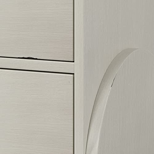 Modern Drawer Dresser with Semi-Round Handle and Supporting Legs H659