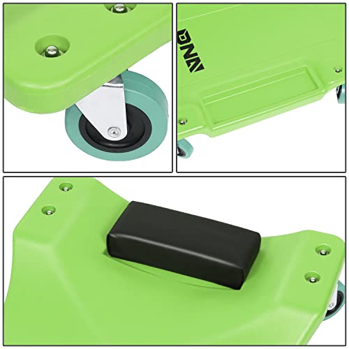 Low Profile Automotive Creeper with Padded Headrest, Red U80837