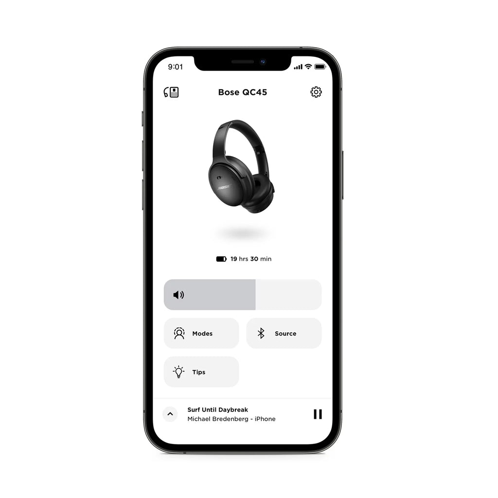Wireless Noise Cancelling Over-Ear Headphones, Black C618