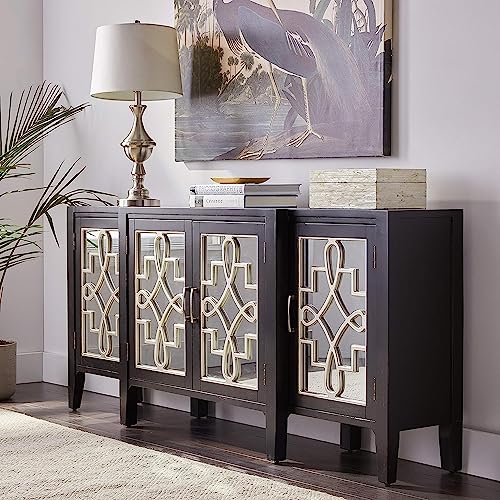 Antique Black Console Table S918638