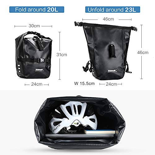 Waterproof 20L Bike Pannier Rear Seat Bag for Cycling Travel B777764