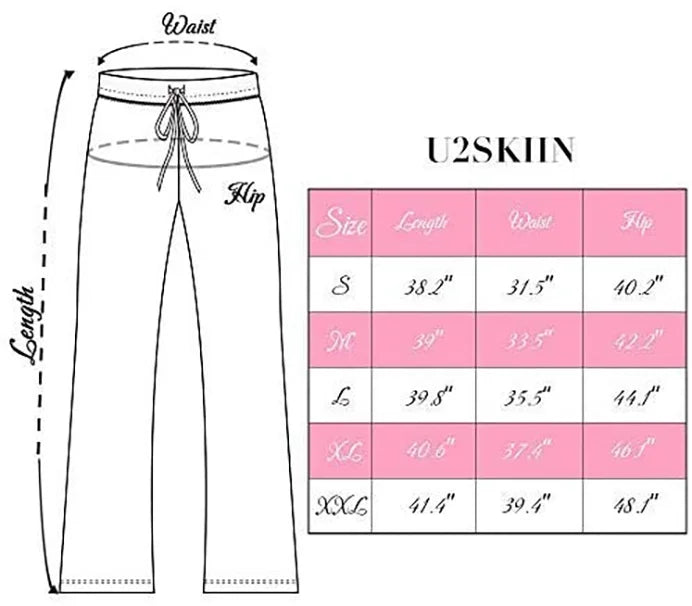 2 Pack Pajama Pants for Women, Soft Lounge Lightweight Sleep Bottoms, Black/Light Grey Mel, L A70779