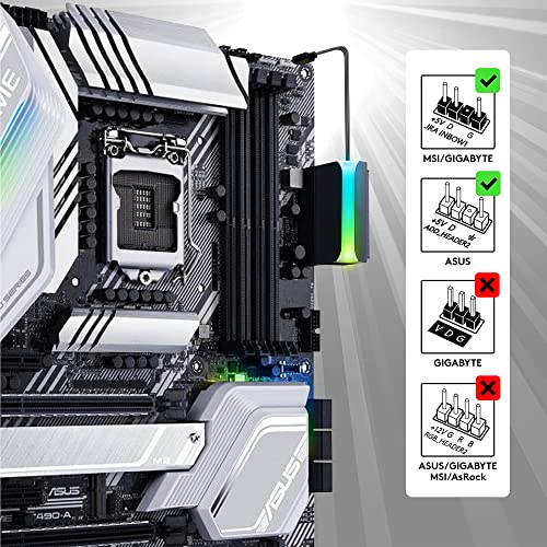 ATX 24-pin 90 Degree Power Connector Adapter for Motherboard, White M774923