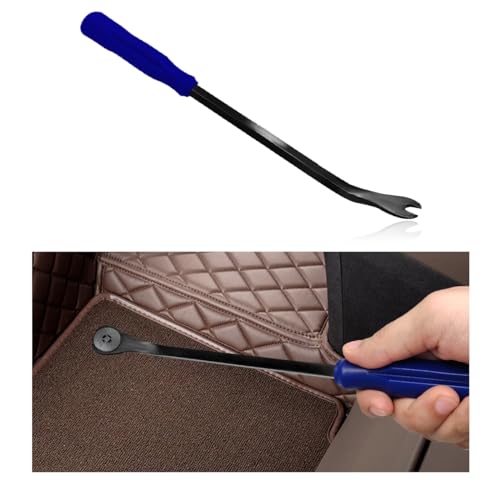 Car Fastener Removal Tool, Rivets Fasteners Remover for Auto Door Upholstery Panel Trim Dismantle, Non-Scratch Clip Puller Pry for Most Vehicle Body Repair, Car Accessories (Red)