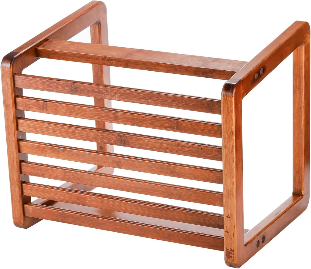 Wooden Step Stool for Adults and Kids, One Step Foot Rest Stool for Bathroom, Bedroom, Kitchen M408762